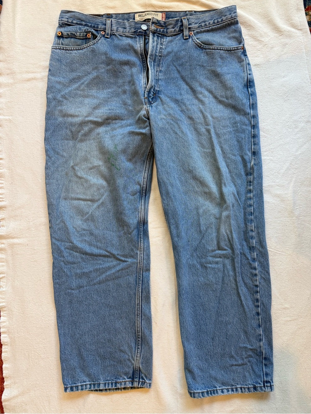 Levi's 550 Men's Relaxed Fit Jeans 38x29 Paint Detail
